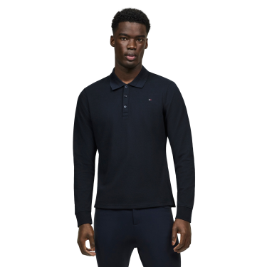 Polo manches longues Tommy Hilfiger Equestrian Erwin homme Desert sky Bleu Polo manches longues Tommy Hilfiger Equestrian Erwin homme Desert sky Bleu