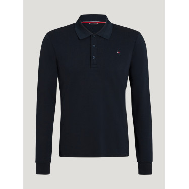 Polo manches longues Tommy Hilfiger Equestrian Erwin homme Desert sky Bleu Polo manches longues Tommy Hilfiger Equestrian Erwin homme Desert sky Bleu