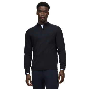 Pull en cachemire Tommy Hilfiger Equestrian 1/2 zip Oakfield homme Desert sky Bleu Pull en cachemire Tommy Hilfiger Equestrian 1/2 zip Oakfield homme Desert sky Bleu