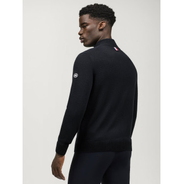 Pull en cachemire Tommy Hilfiger Equestrian 1/2 zip Oakfield homme Desert sky Bleu Pull en cachemire Tommy Hilfiger Equestrian 1/2 zip Oakfield homme Desert sky Bleu