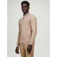 Pull en cachemire Tommy Hilfiger Equestrian 1/2 zip Oakfield homme Taupe Marron Pull en cachemire Tommy Hilfiger Equestrian 1/2 zip Oakfield homme Taupe Marron