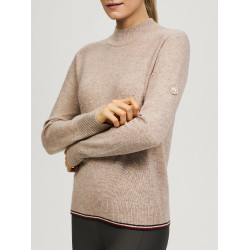 Pull en cachemire Tommy Hilfiger Equestrian Ellery femme Taupe Marron