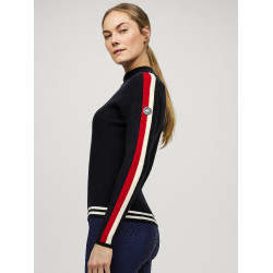Pull zippé Tommy Hilfiger Equestrian Carol femme Desert sky Bleu