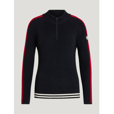 Pull zippé Tommy Hilfiger Equestrian Carol femme Desert sky Bleu Pull zippé Tommy Hilfiger Equestrian Carol femme Desert sky Bleu