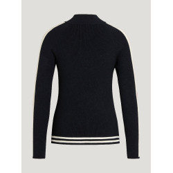 Pull zippé Tommy Hilfiger Equestrian Carol femme Desert sky Bleu