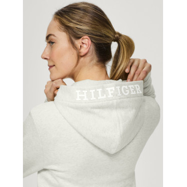 Sweat à capuche Tommy Hilfiger Equestrian Grove unisexe Ecru Beige