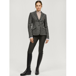 Veste blazer Tommy Hilfiger Equestrian Albany tweed femme Gris mélangé