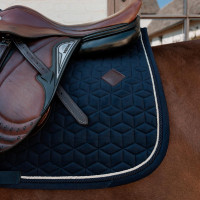Tapis de selle Velvet jumping Kentucky Bleu marine Tapis de selle Velvet jumping Kentucky Bleu marine