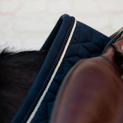 Tapis de selle Velvet jumping Kentucky Bleu marine Tapis de selle Velvet jumping Kentucky Bleu marine