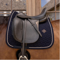 Tapis de selle Velvet dressage Kentucky Bleu marine Tapis de selle Velvet dressage Kentucky Bleu marine