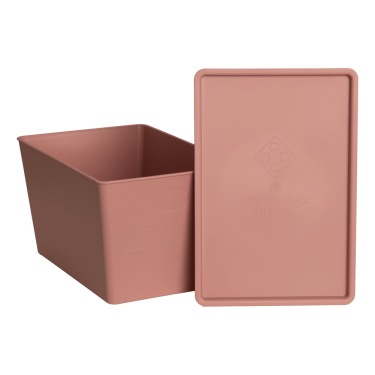 Boîte à Aliments avec couvercle Grooming Deluxe by Kentucky Vieux rose