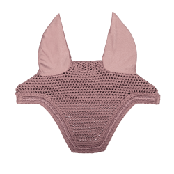 Bonnet anti-mouches Kentucky Wellington Velvet Mini Perles Vieux rose