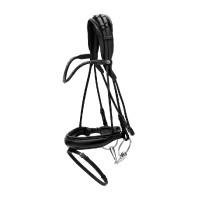 Bridon Muserolle Large Cuir Souple Dy'on Noir