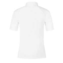 Chemise de Concours Kentucky Classic Femme à tirette pailletée manches courtes Blanc