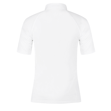 Chemise de Concours Kentucky Classic Femme à tirette pailletée manches courtes Blanc