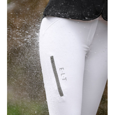 Pantalon d'équitation ELT Performance Odelette silicone Blanc