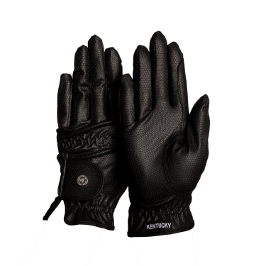 Gants d'équitation Kentucky à Grip Noir Gants d'équitation Kentucky à Grip Noir