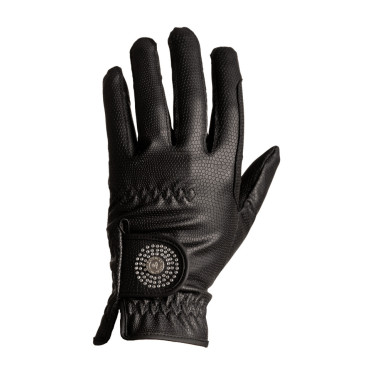 Gants d'équitation Kentucky Grip et Paillettes Noir