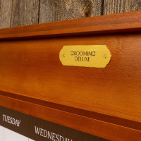 Tableau d'écurie magnétique avec cadre Grooming Deluxe by Kentucky Bois Beige