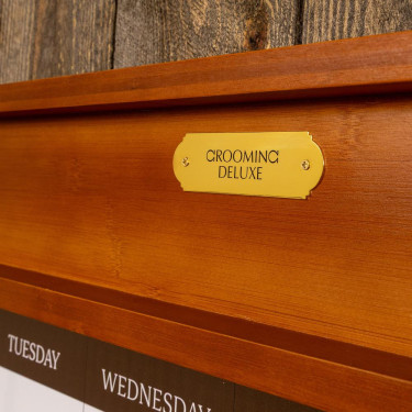 Tableau d'écurie magnétique avec cadre Grooming Deluxe by Kentucky Bois Beige