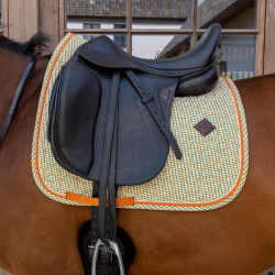 Tapis de selle Kentucky Velvet Dressage Printing Coloré Tapis de selle Kentucky Velvet Dressage Printing Coloré