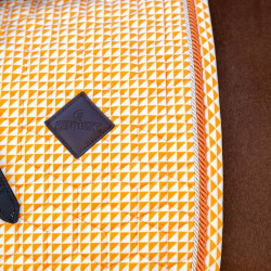 Tapis de selle Kentucky Velvet Dressage Printing Orange