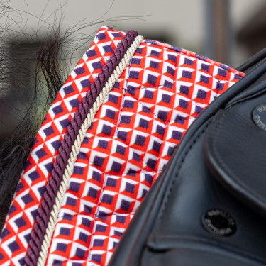 Tapis de selle Kentucky Velvet Dressage Printing Violet