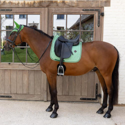 Tapis de selle Kentucky Velvet Dressage Printing Vert Tapis de selle Kentucky Velvet Dressage Printing Vert
