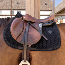 Tapis de selle Kentucky Velvet Mini Peals Jumping Noir Tapis de selle Kentucky Velvet Mini Peals Jumping Noir
