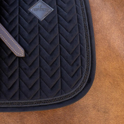 Tapis de selle Kentucky Velvet Mini Peals Jumping Noir Tapis de selle Kentucky Velvet Mini Peals Jumping Noir