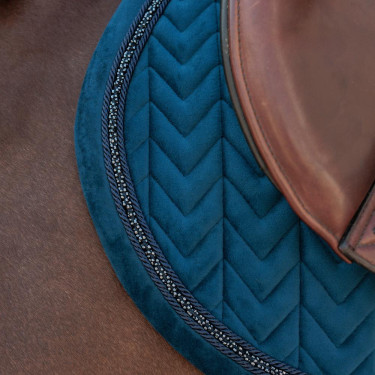 Tapis de selle Kentucky Velvet Mini Peals Jumping Marine Bleu marine Tapis de selle Kentucky Velvet Mini Peals Jumping Marine Bleu marine