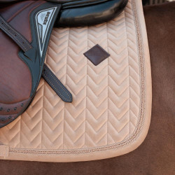 Tapis de selle Kentucky Velvet Mini Peals Jumping Beige