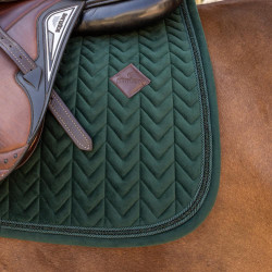 Tapis de selle Kentucky Velvet Mini Peals Jumping Vert sapin Tapis de selle Kentucky Velvet Mini Peals Jumping Vert sapin