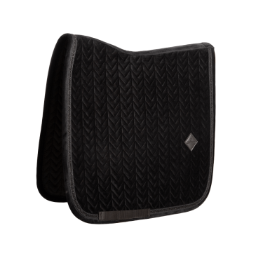 Tapis de selle Kentucky velvet mini Pearls Dressage Noir Tapis de selle Kentucky velvet mini Pearls Dressage Noir