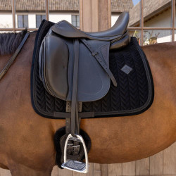 Tapis de selle Kentucky velvet mini Pearls Dressage Noir Tapis de selle Kentucky velvet mini Pearls Dressage Noir