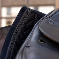 Tapis de selle Kentucky velvet mini Pearls Dressage Noir Tapis de selle Kentucky velvet mini Pearls Dressage Noir