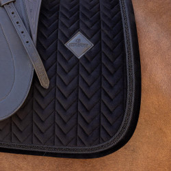 Tapis de selle Kentucky velvet mini Pearls Dressage Noir Tapis de selle Kentucky velvet mini Pearls Dressage Noir