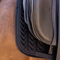 Tapis de selle Kentucky velvet mini Pearls Dressage Noir Tapis de selle Kentucky velvet mini Pearls Dressage Noir
