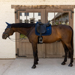 Tapis de selle Kentucky velvet mini Pearls Dressage Marine Bleu marine Tapis de selle Kentucky velvet mini Pearls Dressage Marine Bleu marine