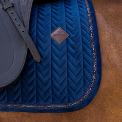 Tapis de selle Kentucky velvet mini Pearls Dressage Marine Bleu marine Tapis de selle Kentucky velvet mini Pearls Dressage Marine Bleu marine