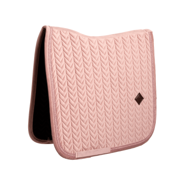 Tapis de selle Kentucky velvet mini Pearls Dressage Vieux rose