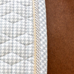Tapis de Selle Velours Kentucky Imprimés Gris / blanc Tapis de Selle Velours Kentucky Imprimés Gris / blanc