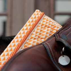 Tapis de Selle Velours Kentucky Imprimés Orange