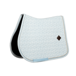 Tapis de Selle Velours Kentucky Imprimés Bleu clair