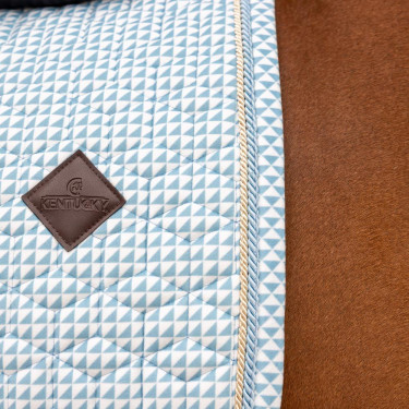 Tapis de Selle Velours Kentucky Imprimés Bleu clair