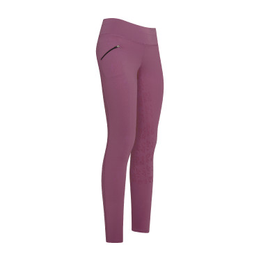 Legging d'équitation Easy Rider Dietse FullGrip enfant Rose d'aubépine