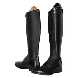 Bottes d'équitation Imperial Riding Olania Dressage Courte/Normal Noir / noir croco