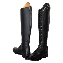 Bottes d'équitation Imperial Riding Olania Dressage Courte/Large Noir / noir croco
