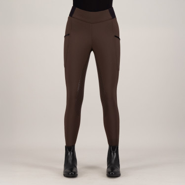 Legging d'équitation HV Polo Estrelle FullGrip femme Bois Beige