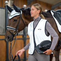 Veste d'équitation sans manches réfléchissant HV Polo Hi-Viz Argent / réfléchissant